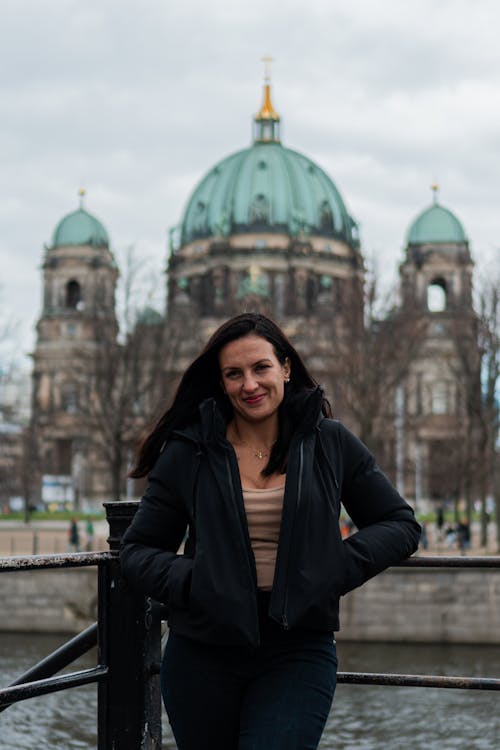 Woman Standing against Berlin Cathedral