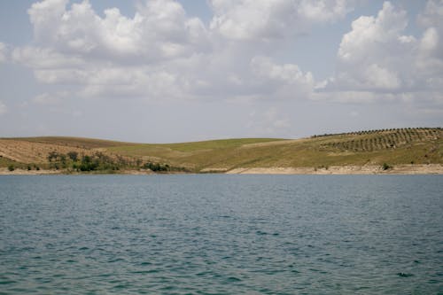 Základová fotografie zdarma na téma jezero, kopec, krajina