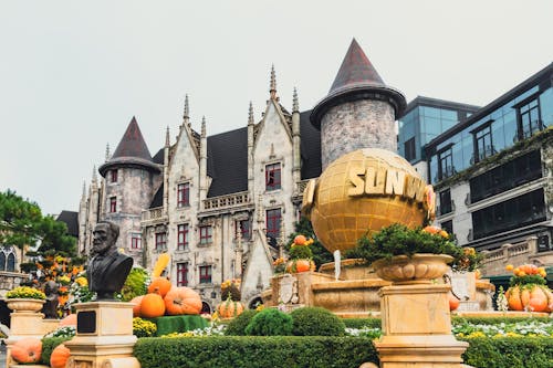 Foto profissional grátis de ba na hills, busto, castelo