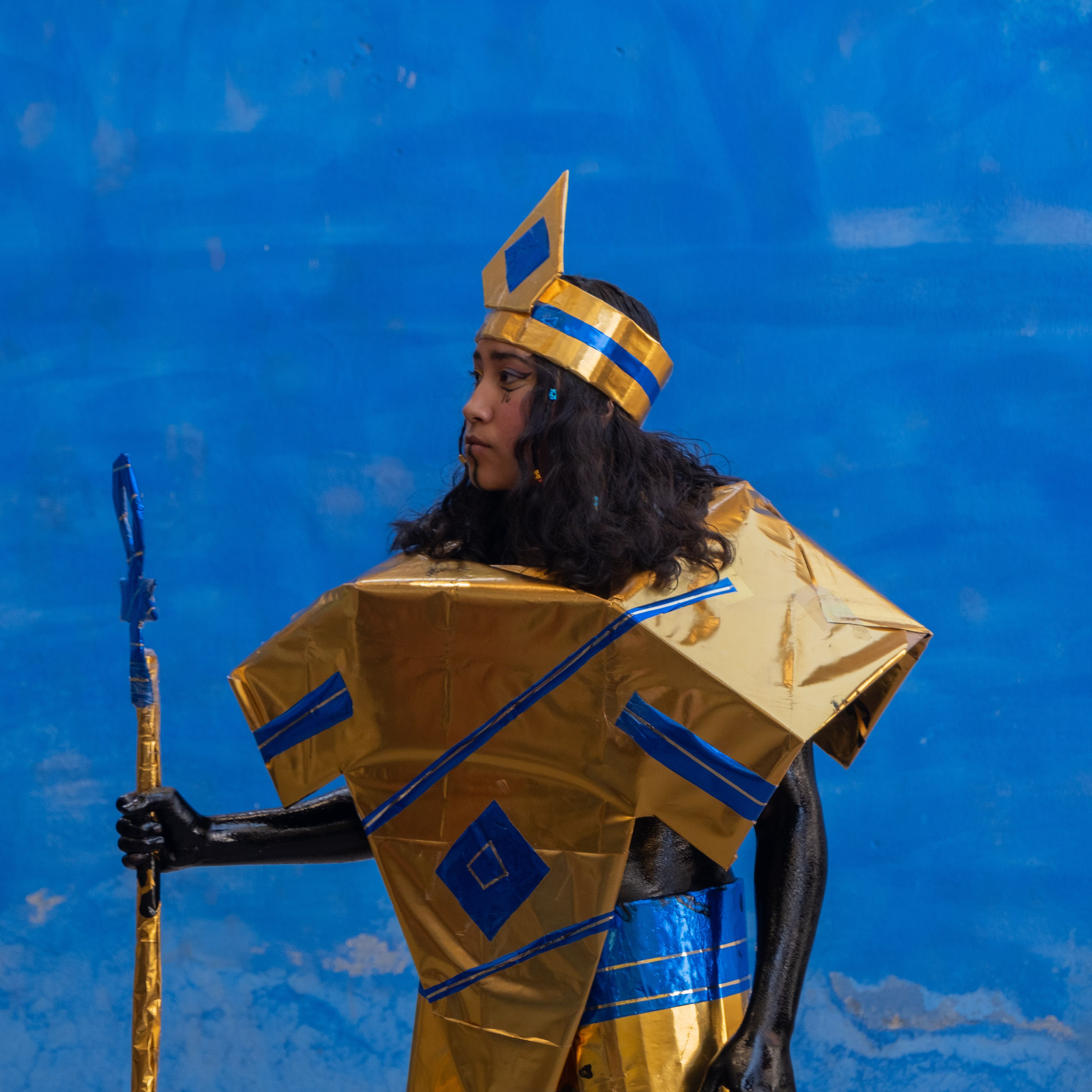 Brunette Woman in Costume
