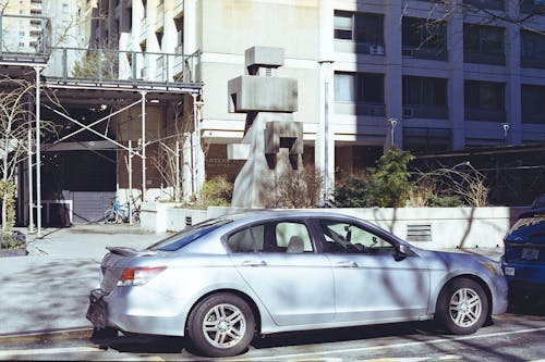 Imagine de stoc gratuită din arhitectură modernistă, arta publică, automobil