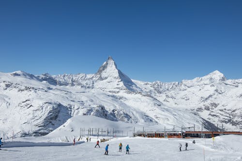 Mountains Covered with Snow 