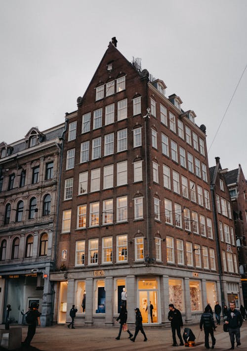 Darmowe zdjęcie z galerii z amsterdam, dom z cegieł, gotycka architektura