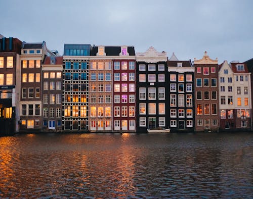 Ingyenes stockfotó Amszterdam, csatorna, gótikus építészet témában