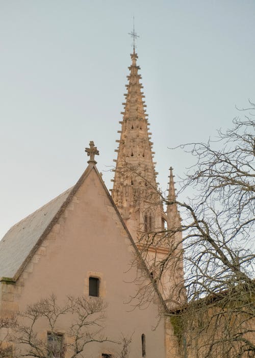 Tower of Church of the Annunciation in Bratislava in Slovakia