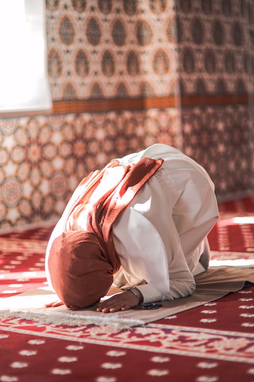 Praying Woman at Mosque