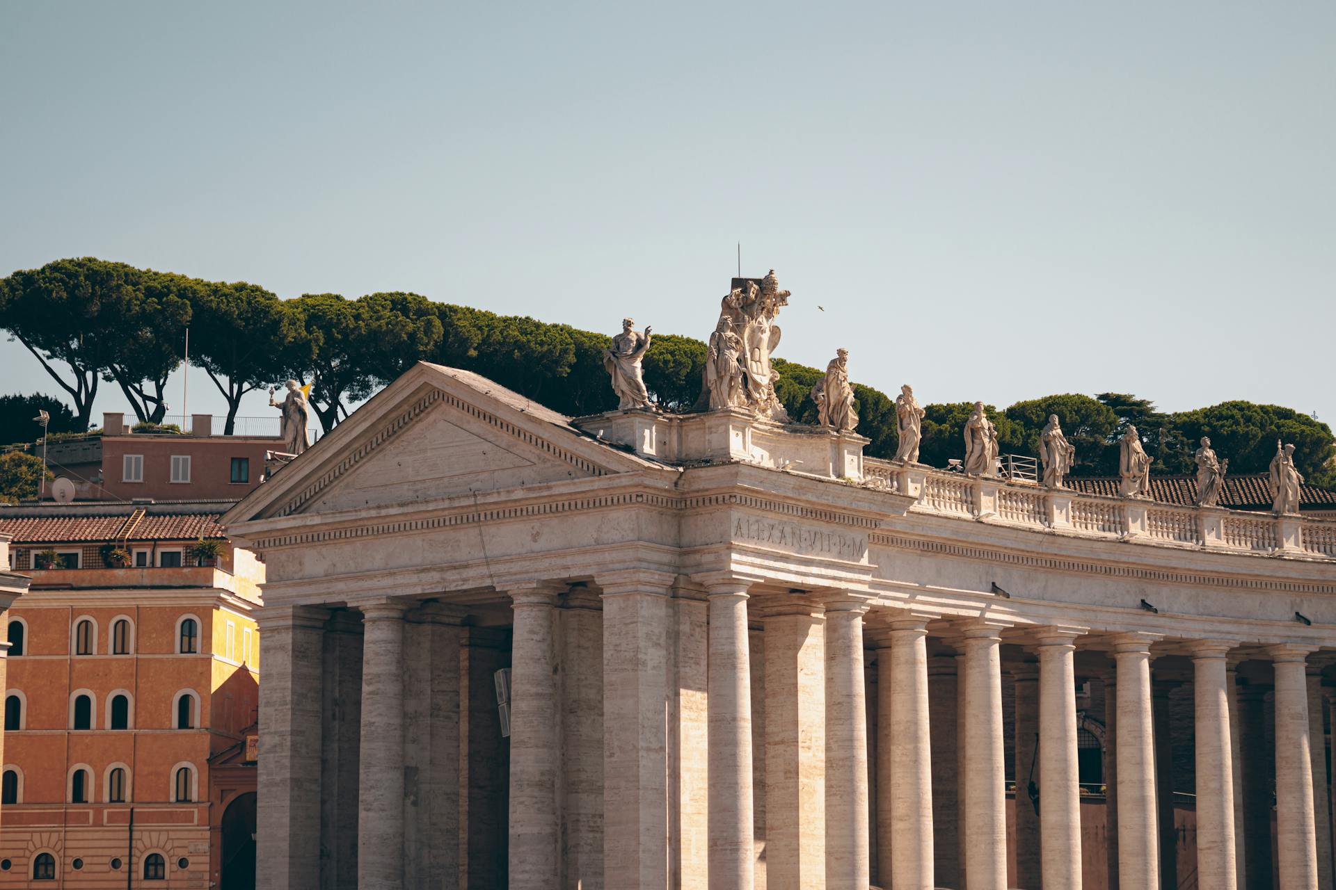 Saint Peters Square in Vatican in Rome