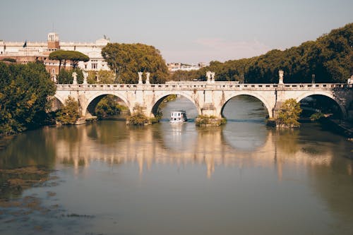 Foto stok gratis itali, jembatan sant angelo, kota