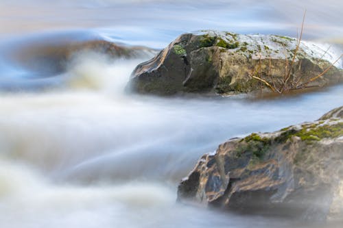 Free stock photo of boulder, fast, riverside