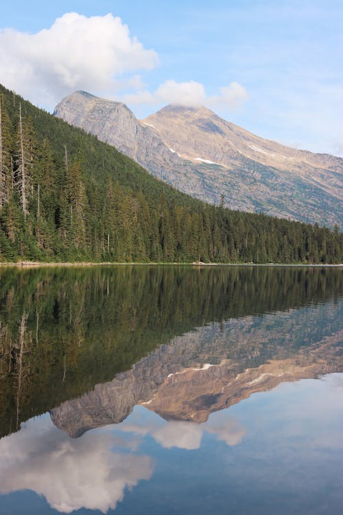 Scenic Lake Reflecting the Surrounding Landscape