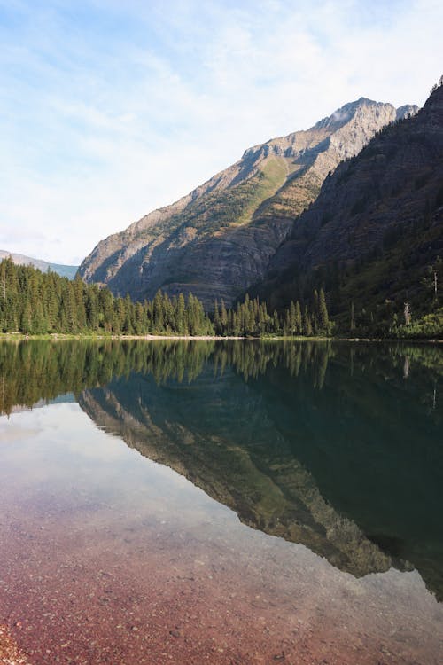 Reflection of the Lake at the Glacier National Park