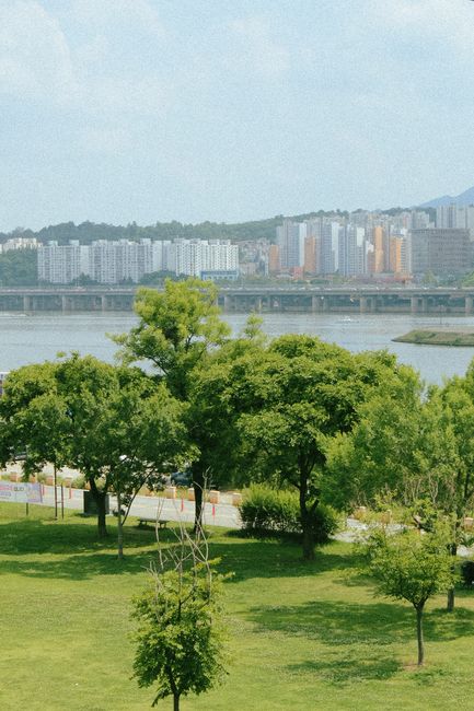 동작구 흑석동 한강변 아파트 조망 전경