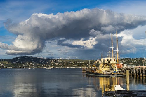 Foto stok gratis awan, cuaca, danau