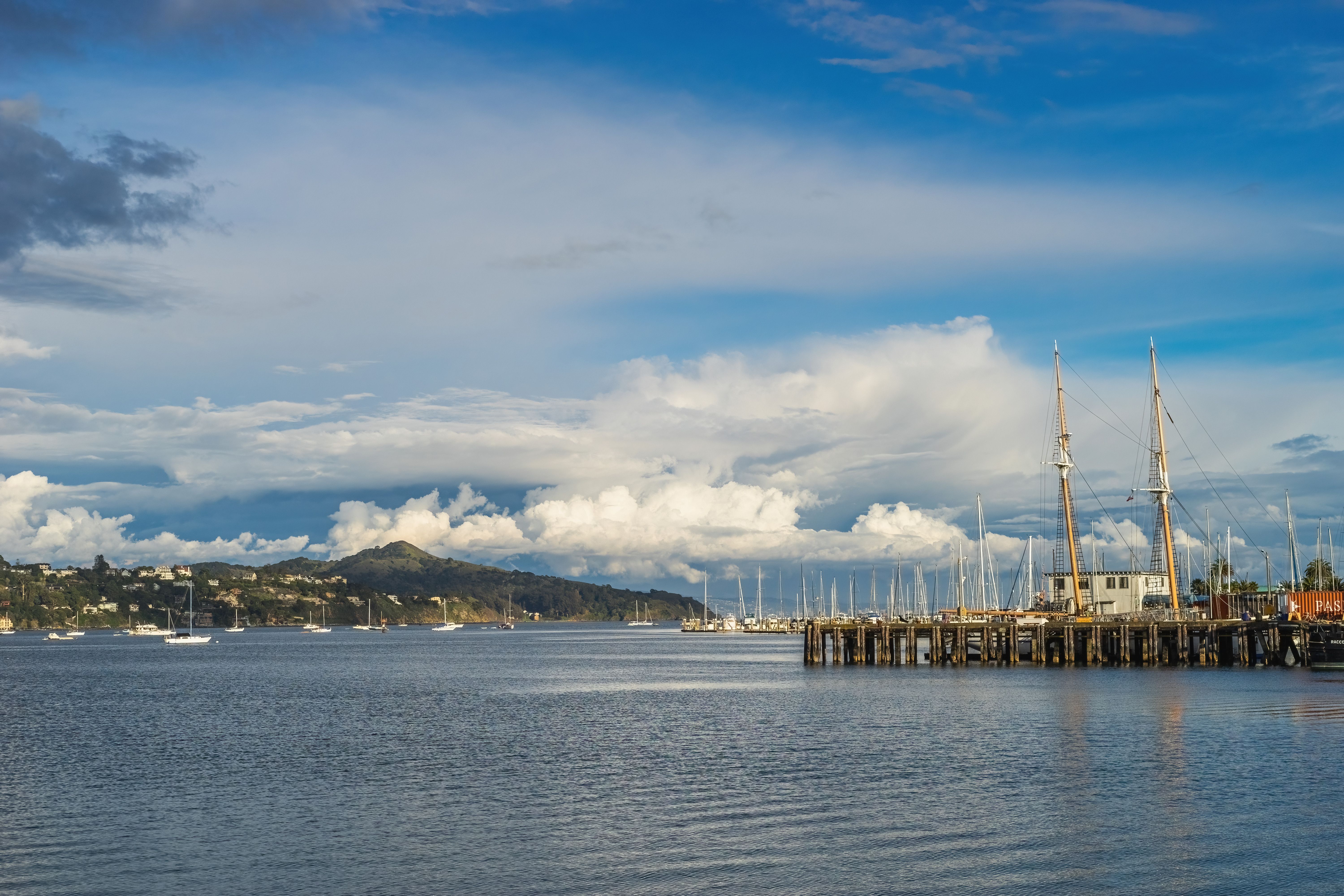 Wide Angle Shot of a Port · Free Stock Photo