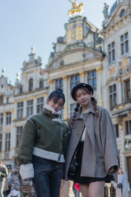 Portrait of Women in Jackets in City