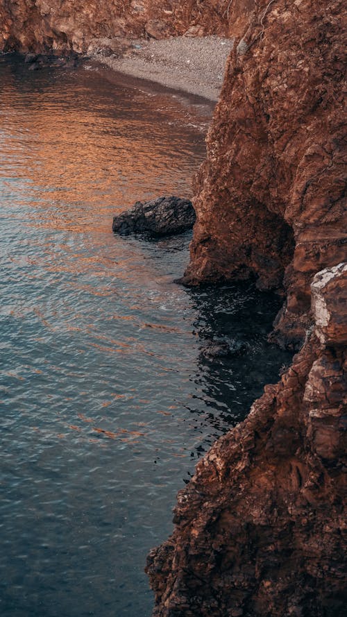 Eroded Cliff with Beach