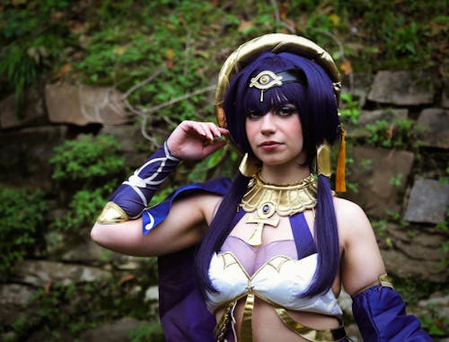 Woman in Cosplay Costume