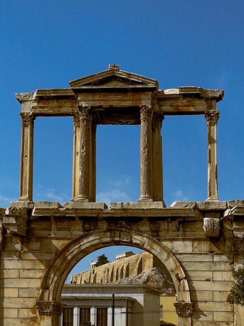 Foto d'estoc gratuïta de antiga grècia, arco de hadriano, arquitectura clàssica