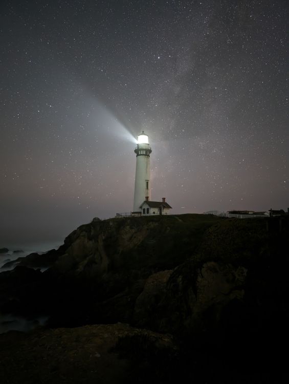 Photo of a Lighthouse at Dusk · Free Stock Photo