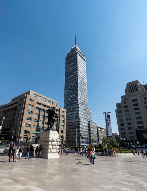 Základová fotografie zdarma na téma banco de mexico, čisté nebe, města