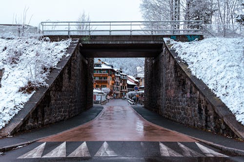 冬季, 城鎮, 立交橋 的 免費圖庫相片