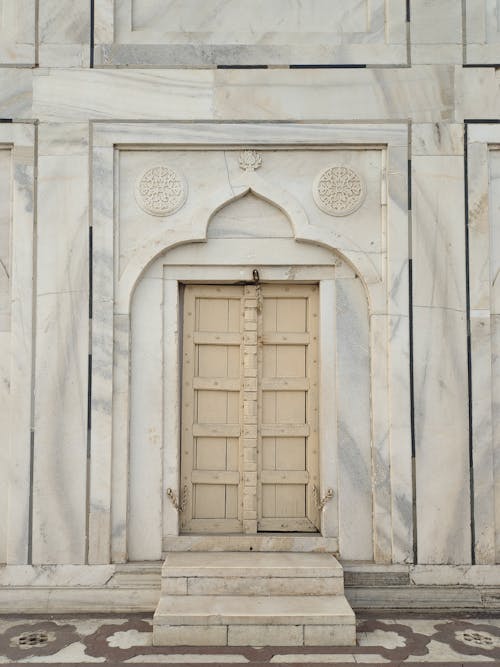 View of a Doorway at Taj Mahal, Agra, India 