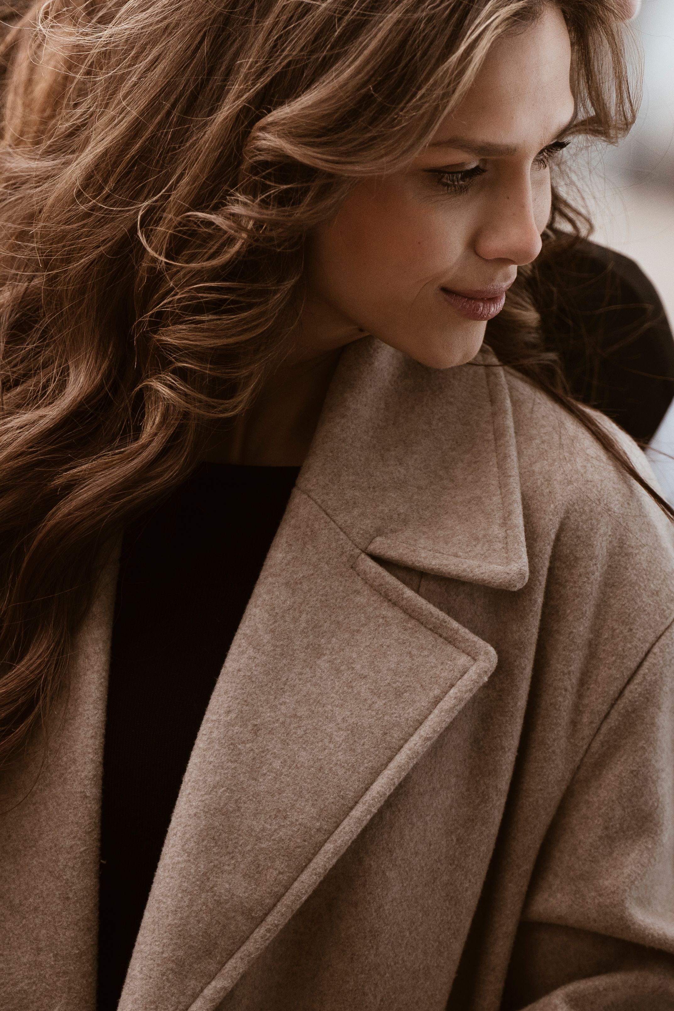 Woman in a Brown Coat · Free Stock Photo