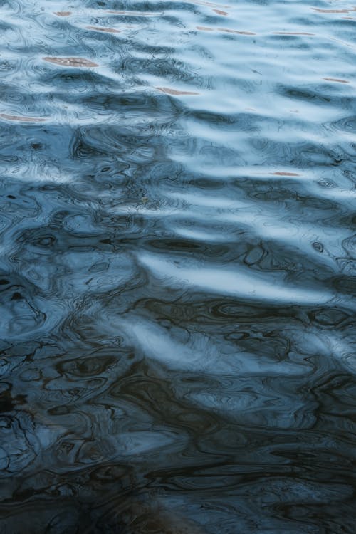 A close up of water with ripples