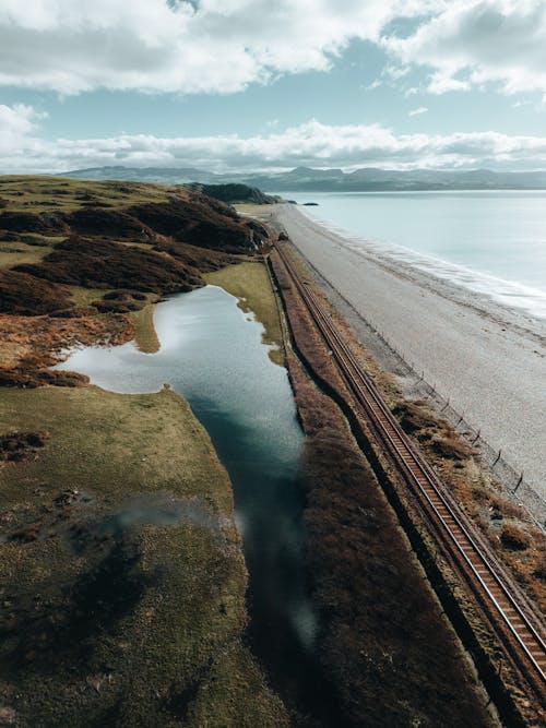 Railway Track by the Shore