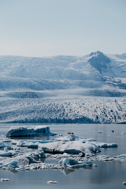 Ice Floating in Jökulsárlón Glacier Lagoon, Iceland