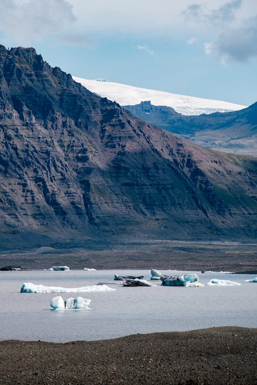 Ice Slabs Floating in Water, Vatnajökull National Park, Iceland