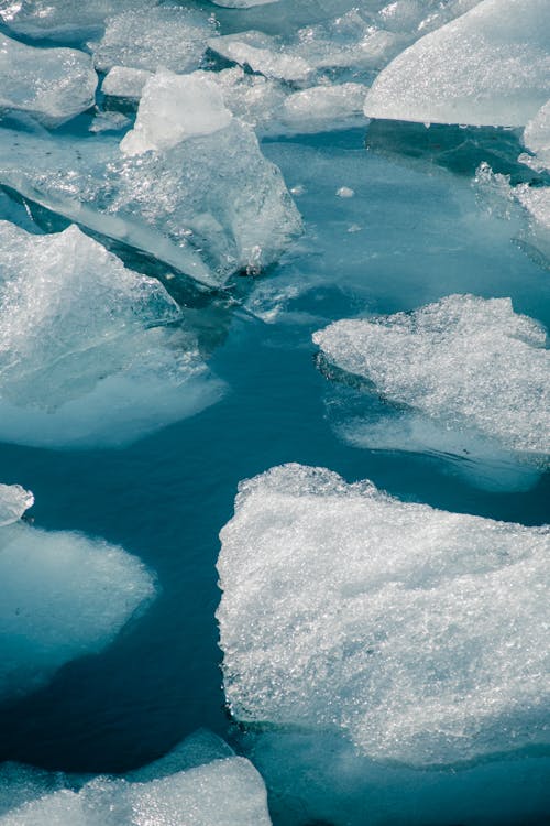 冰, 冰島, 垂直拍攝 的 免費圖庫相片