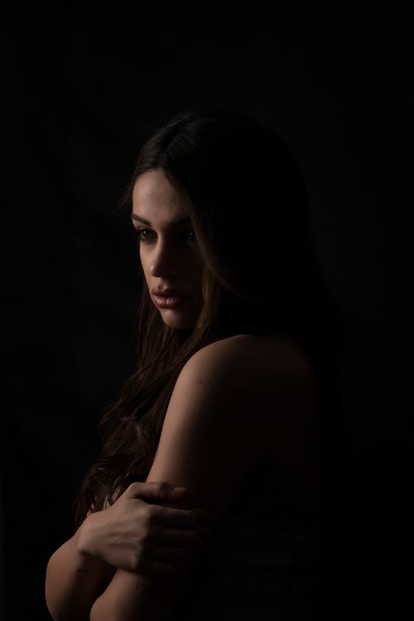 Low-key studio portrait — photo by Kleopatra Arapoglou on Pexels