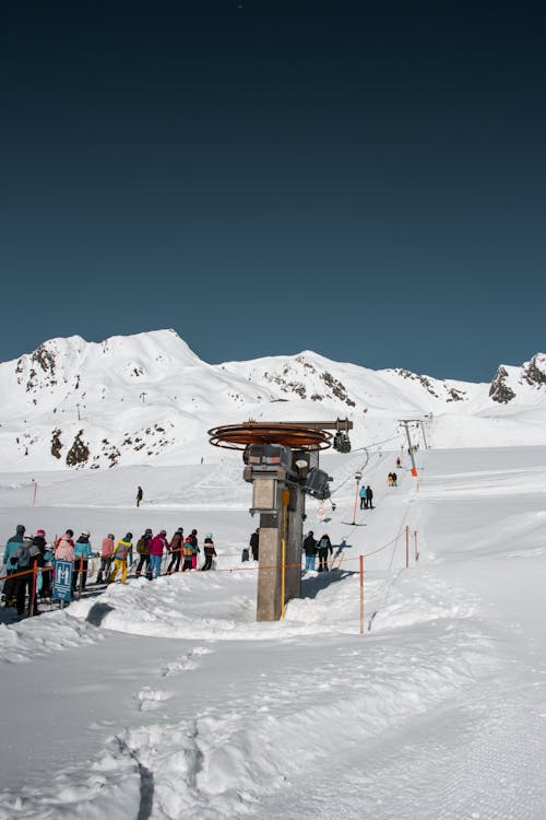 Imagine de stoc gratuită din altitudine, călătorie, cârlig de schi