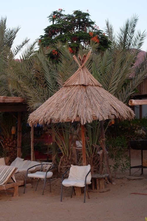 Thatched Sunshade in Resort