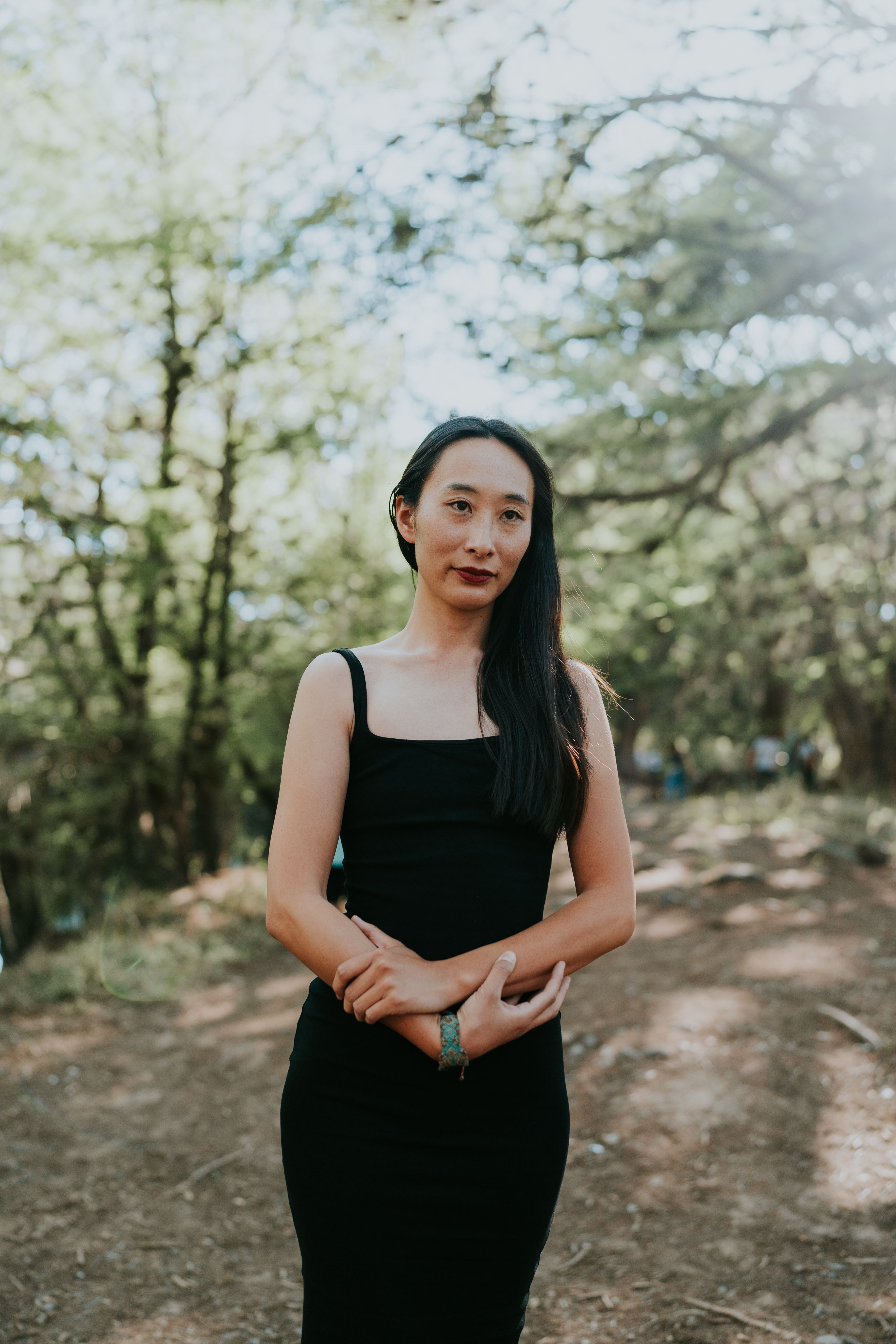 Portrait of Woman in Black Dress · Free Stock Photo