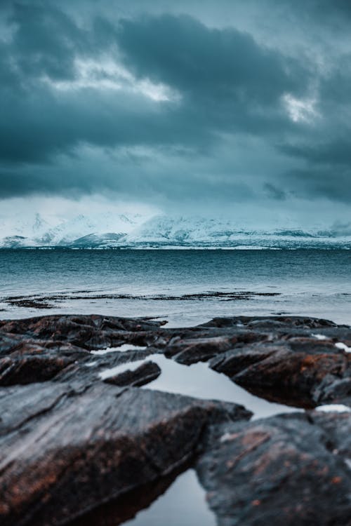 Kostnadsfri bild av hav, havsstrand, kväll