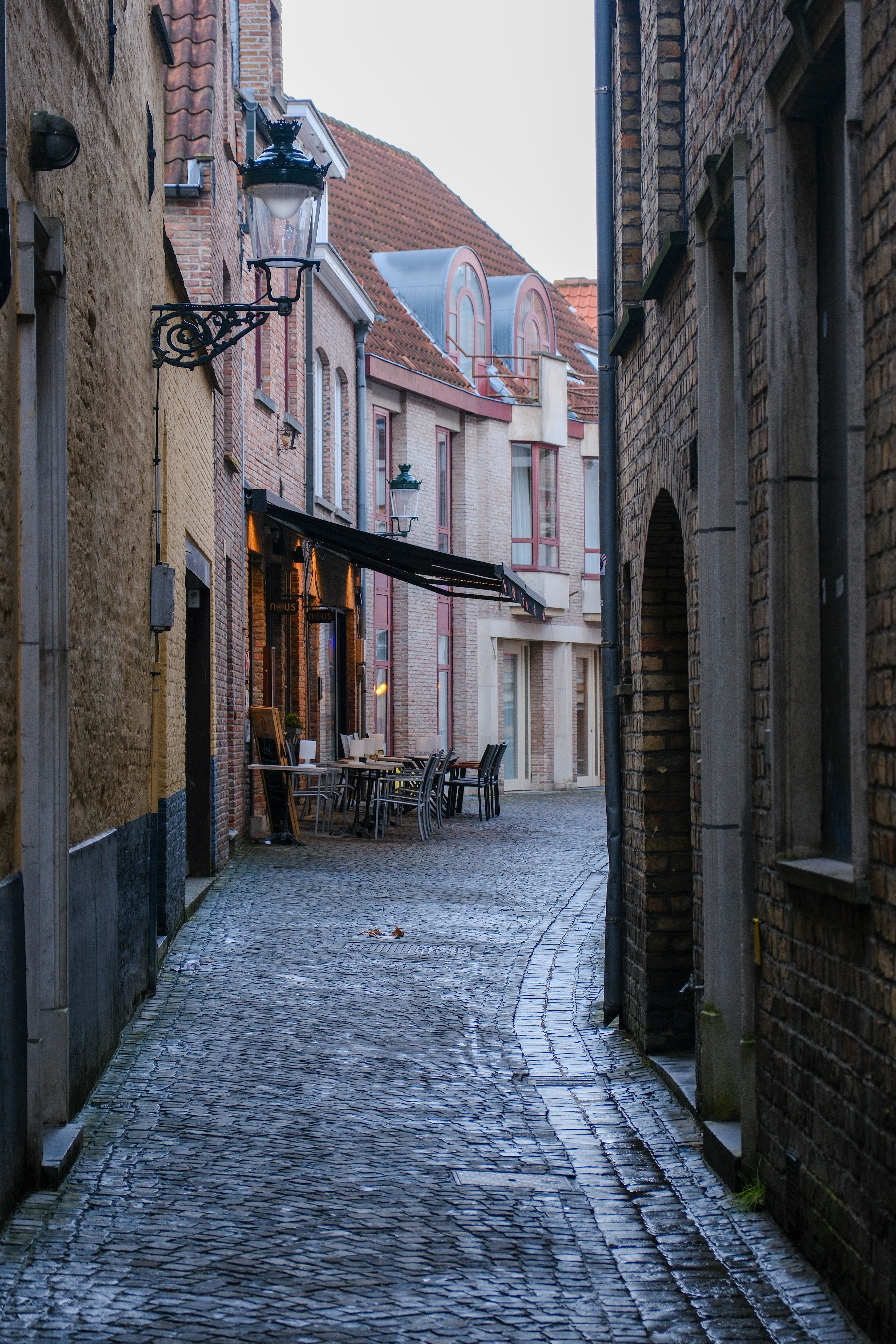 Cobblestone Narrow Alley in Old Town · Free Stock Photo