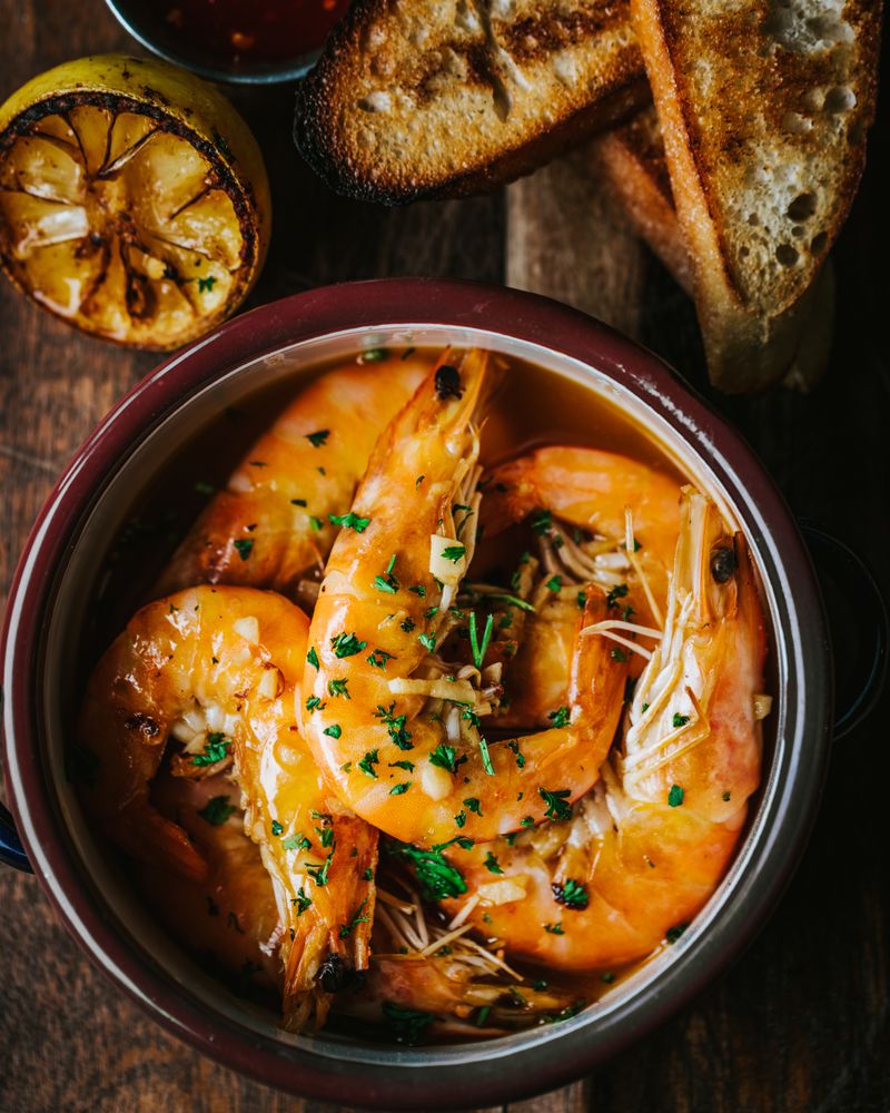 bahan udang segar untuk masakan