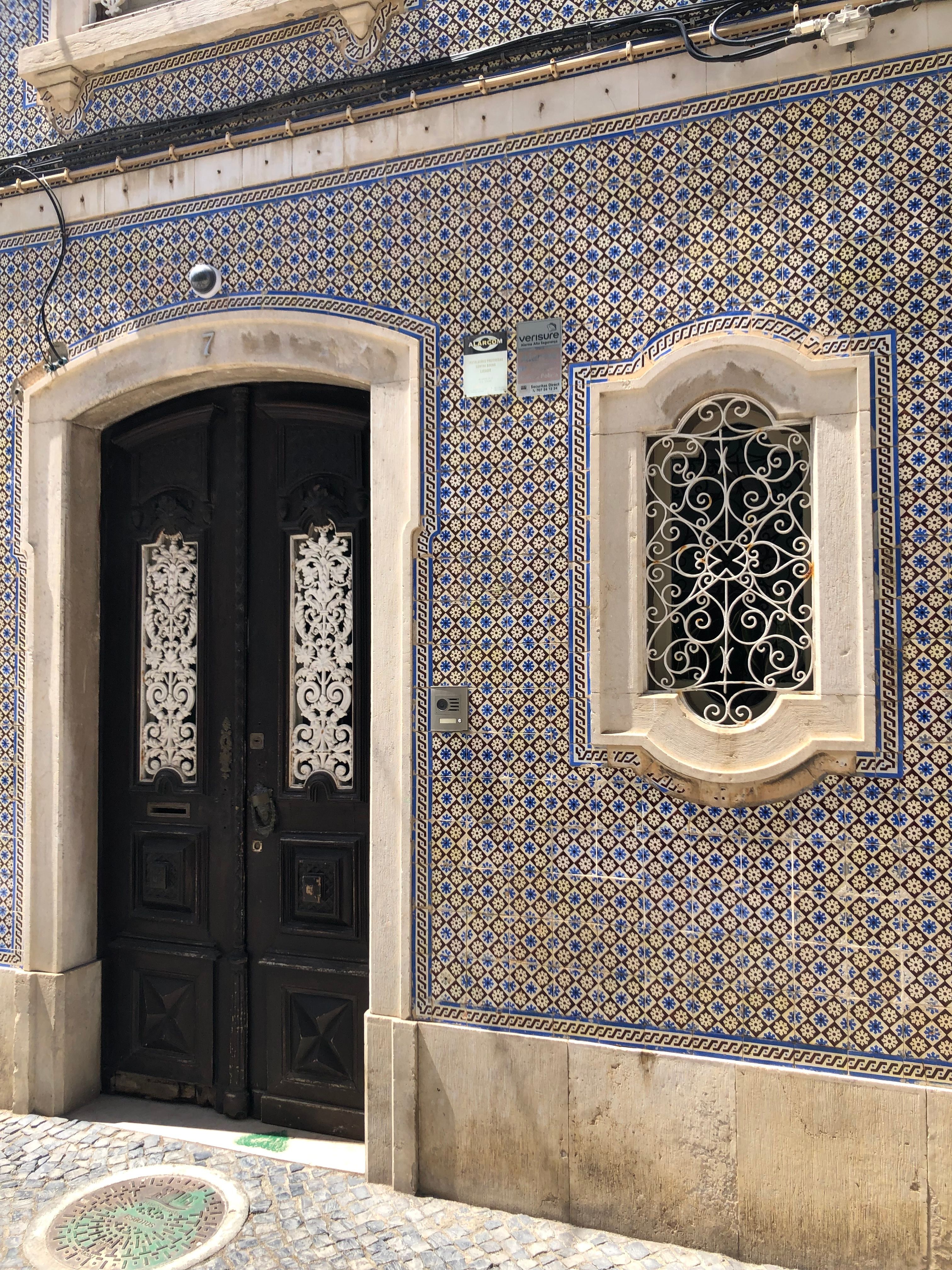 Double-winged Entrance with Door and Windows · Free Stock Photo
