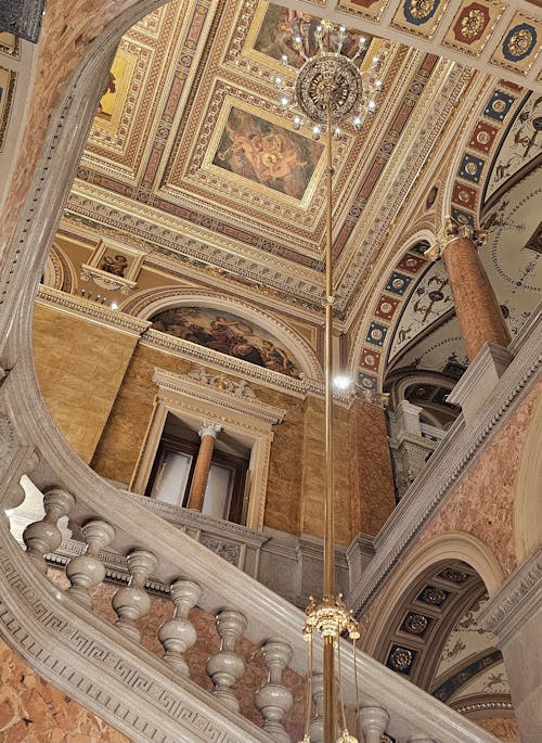 The ceiling of the rotunda of the national gallery of canada