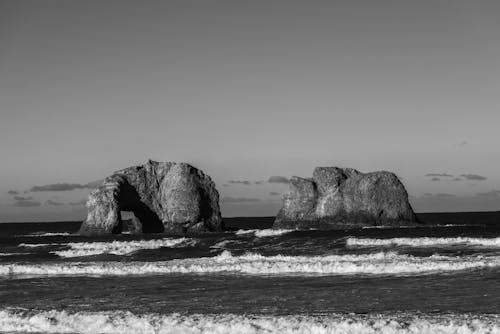 岩, 岸, 晴天の無料の写真素材