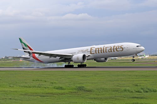 Emirates Airlines Airplane at Departure