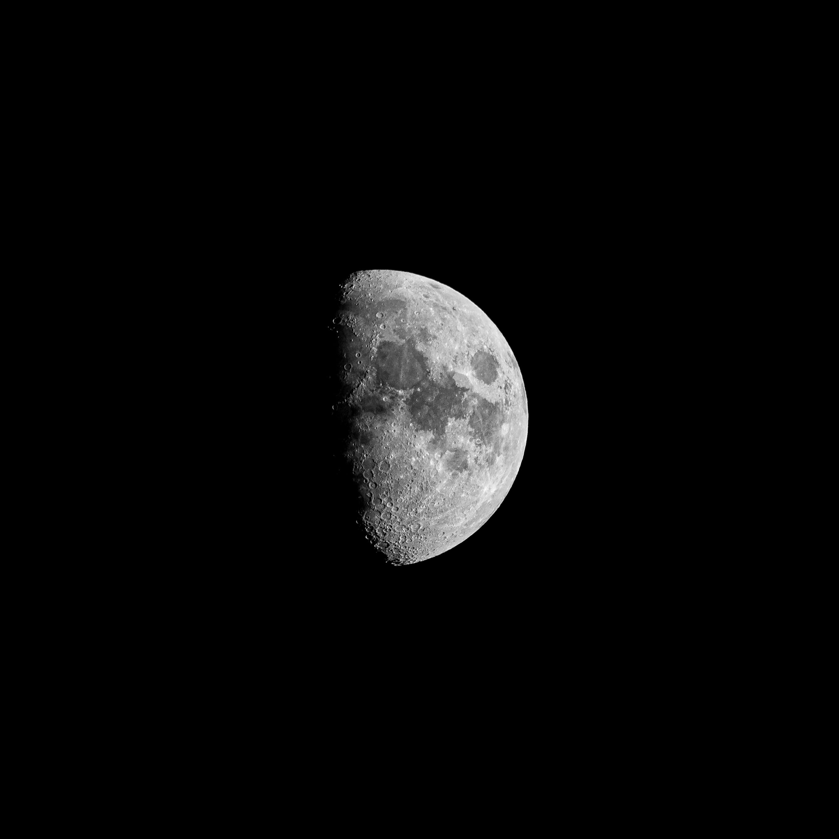 half moon at night