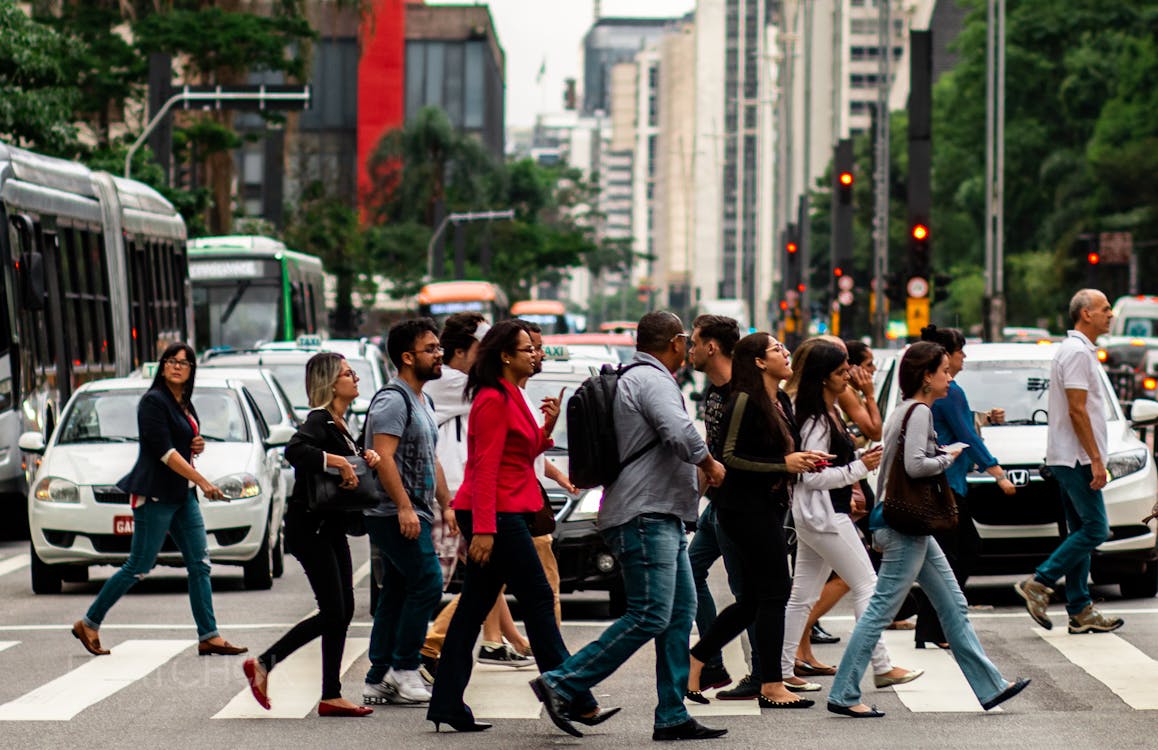 avenida paulista, 人, 汽車 的 免費圖庫相片