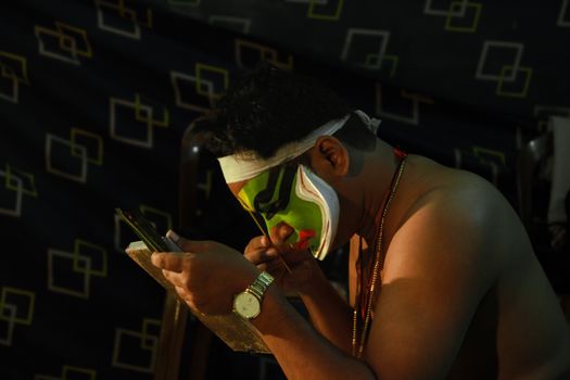 Kathakali dance private performance — Kerala