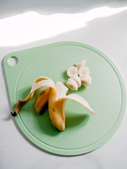 Ingyenes stockfotó banán, élelmiszer-fotózás, fehér háttér témában