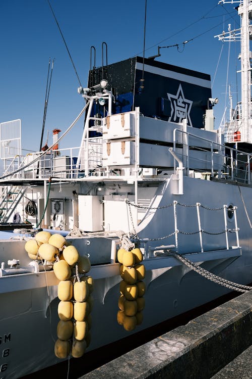 A Vessel Moored in the Harbor 