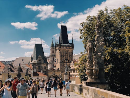 Δωρεάν στοκ φωτογραφιών με charles bridge, Άνθρωποι, αστικός