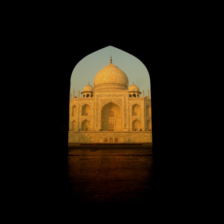 Taj Mahal Through An Arch 